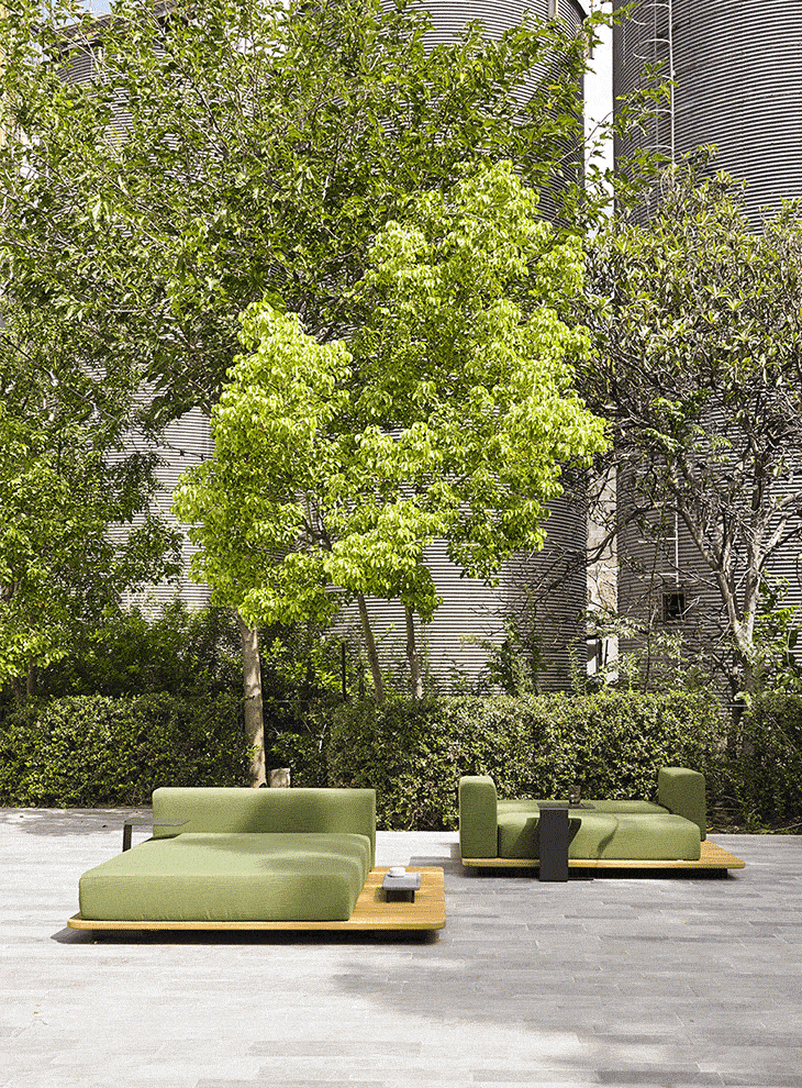 PAL BASE 185x185 CM & ASIENTO TUMBONA & RESPALDO DOBLE - IMAGEN 2