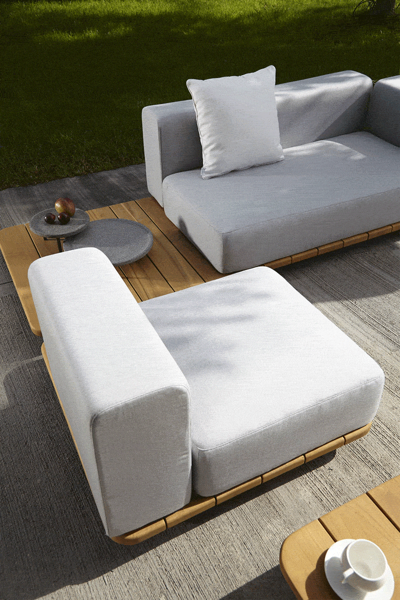 PAL BASE 92X92 CM & ASIENTO MÓDULO CENTRAL & RESPALDO MÓDULO CENTRAL - IMAGEN 2