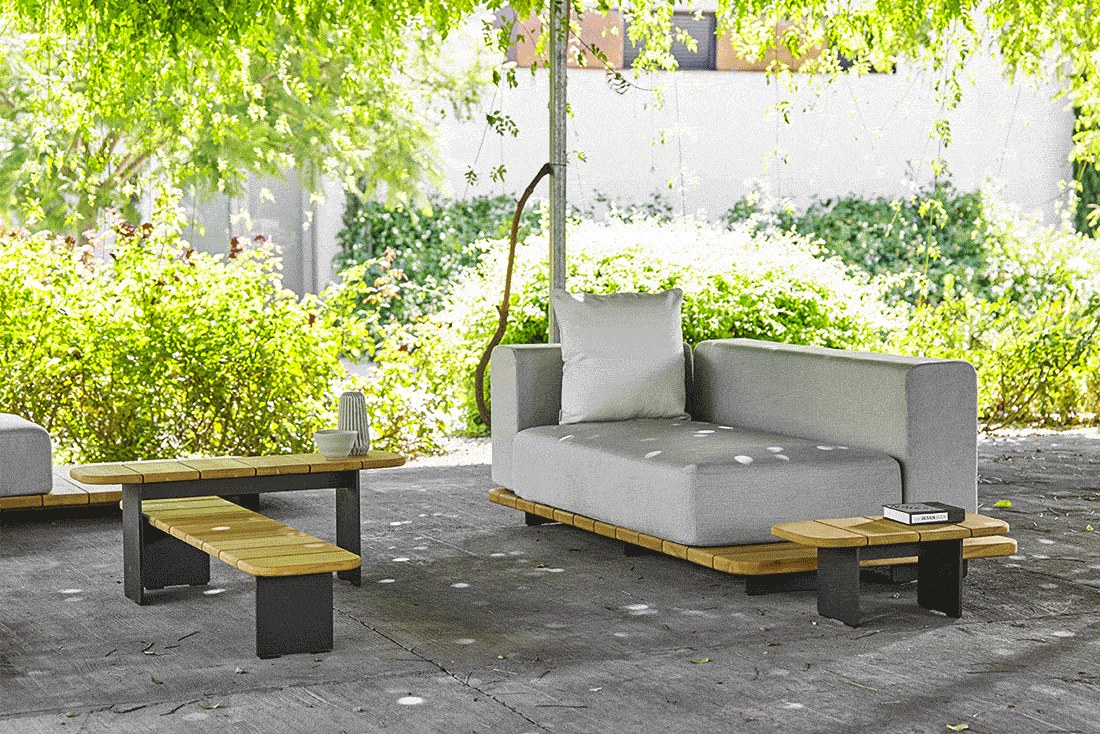 PAL BASE 184X92 CM & ASIENTO DOBLE & RESPALDO DOBLE & BRAZO DERECHO - IMAGEN 2