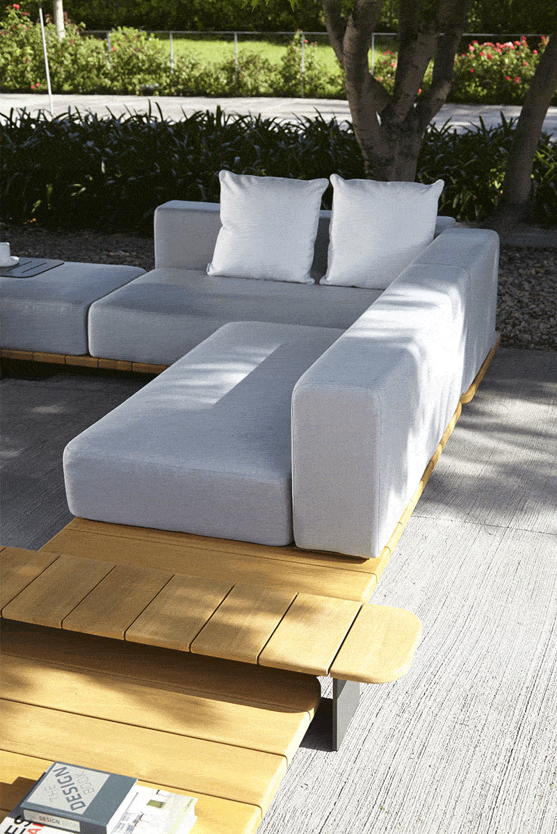PAL BASE 246x92 CM & ASIENTO DOBLE & RESPALDO DOBLE DERECHO - IMAGEN 2