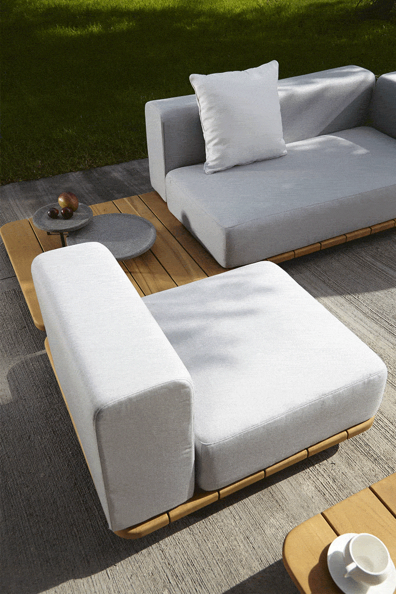 PAL BASE 246X92 CM & ASIENTO DOBLE & RESPALDO DOBLE & BRAZO IZQUIERDO