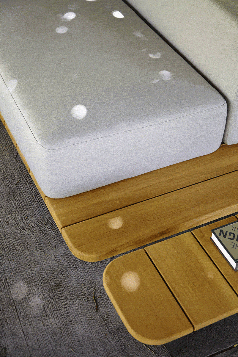 PAL BASE 246X92CM & ASIENTO & RESPALDO DOBLE & ASIENTO & RESPALDO SINGLE & BRAZO DERECHO - IMAGEN 1
