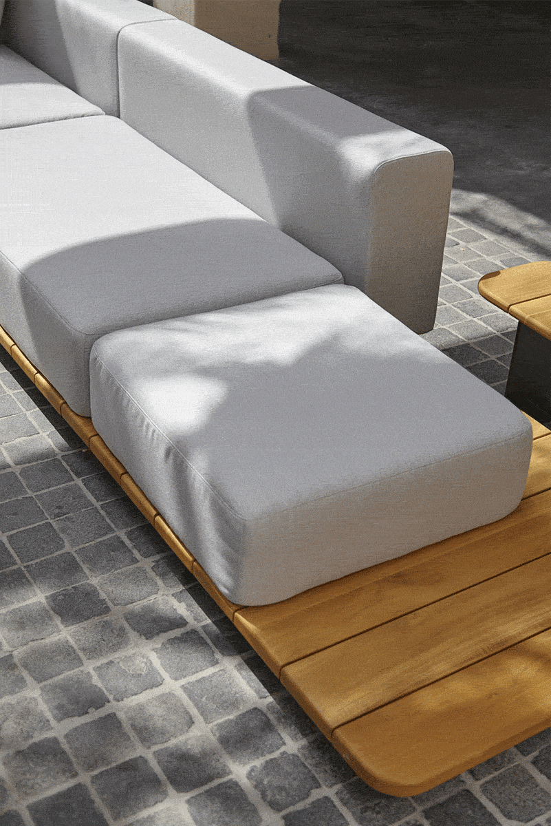 PAL BASE 246X92 CM & ASIENTO & RESPALDO DOBLE & ASIENTO SINGLE DERECHA - IMAGEN 1