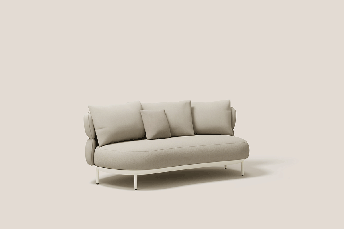 AMBA ESSENCE SOFÁ MÓDULO ABIERTO C/34 BLANCO MINERAL