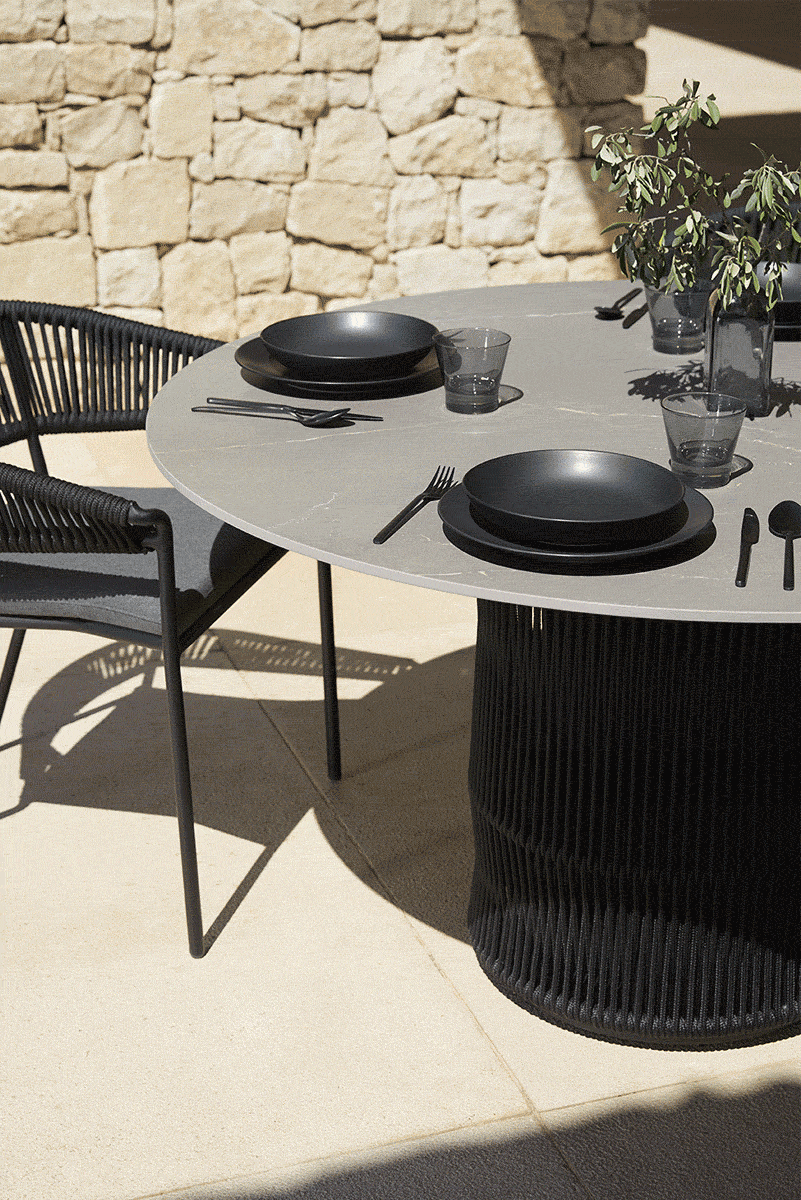 WEAVE MESA COMEDOR TRENZADA - IMAGEN 1