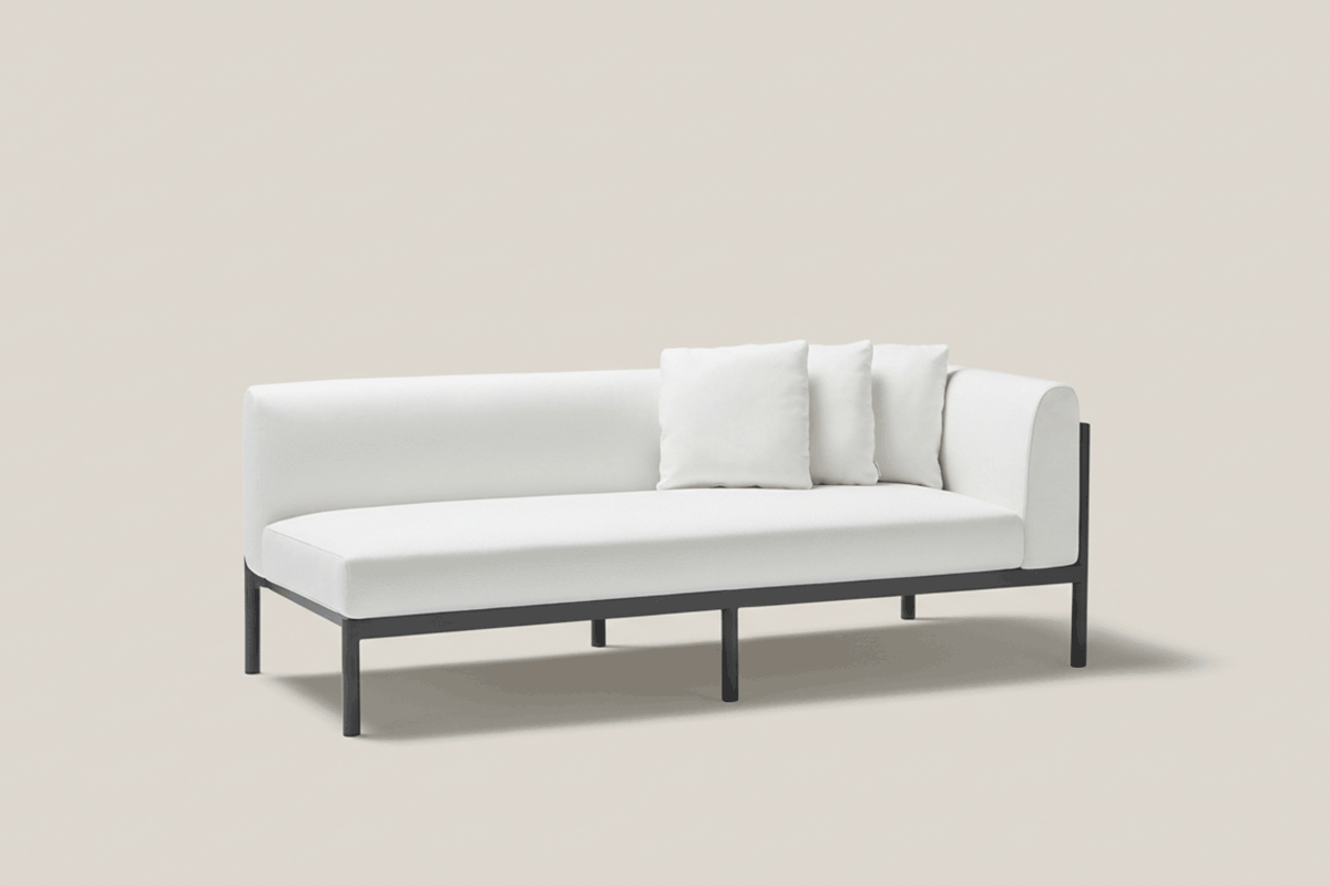 ORIGIN MÓDULO SOFÁ 3 BRAZO IZQUIERDO C/34 BLANCO MINERAL