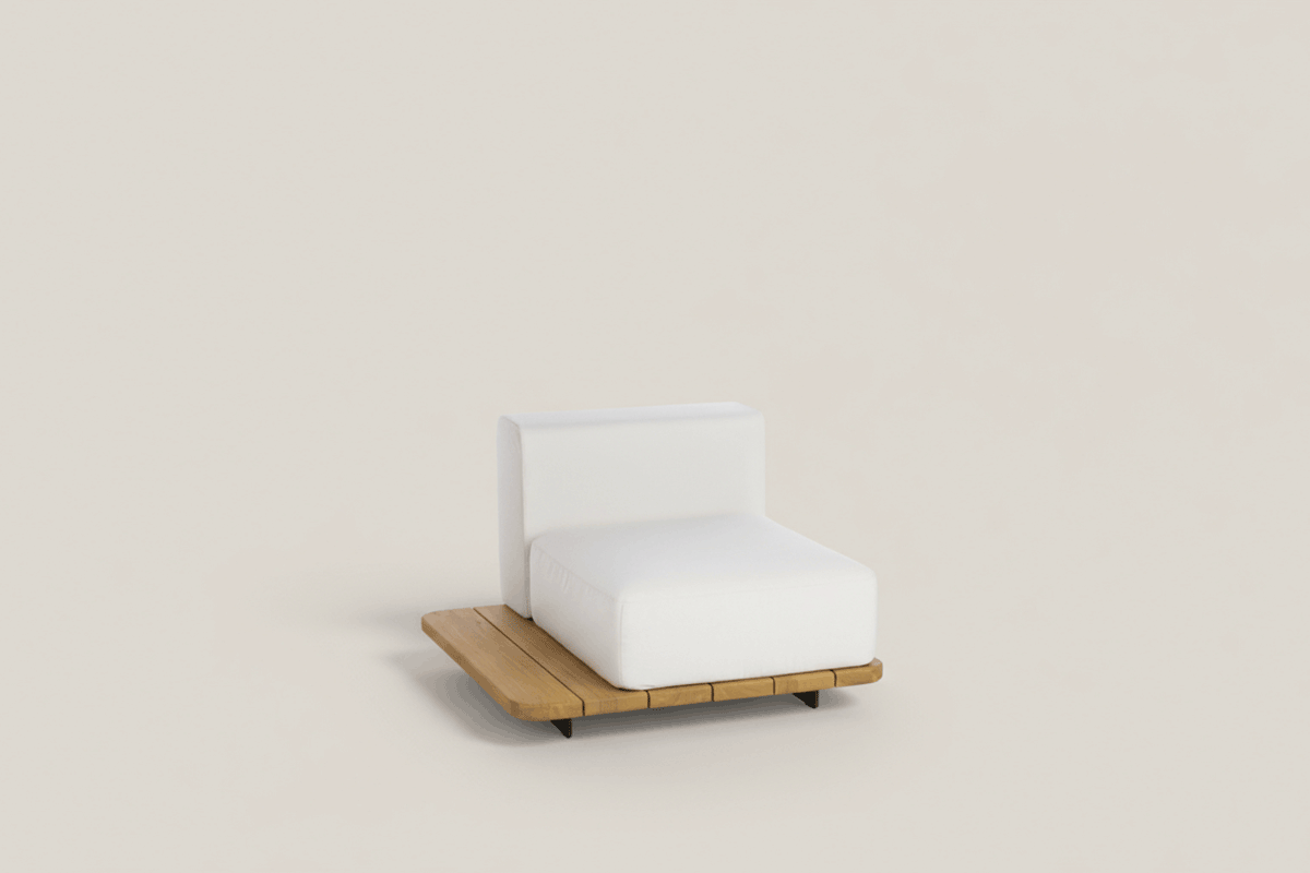 PAL BASE 92X92 CM + ASIENTO SINGLE + RESPALDO SINGLE IZQUIERDO