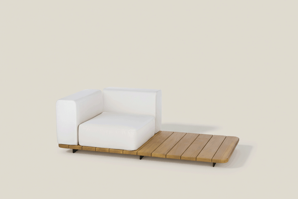 PAL BASE 184X92 CM & ASIENTO SINGLE & RESPALDO SINGLE & BRAZO DERECHO