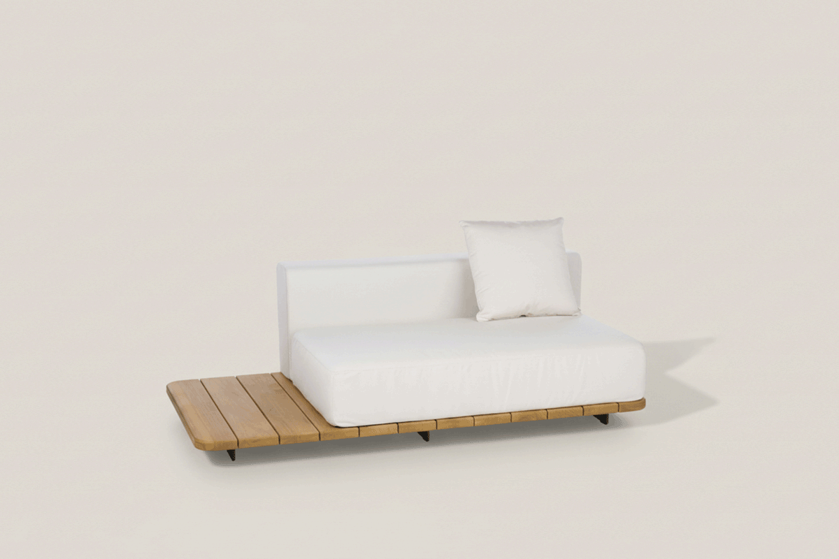 PAL BASE 184X92 CM &  ASIENTO DOBLE &  RESPALDO DOBLE IZQUIERDO