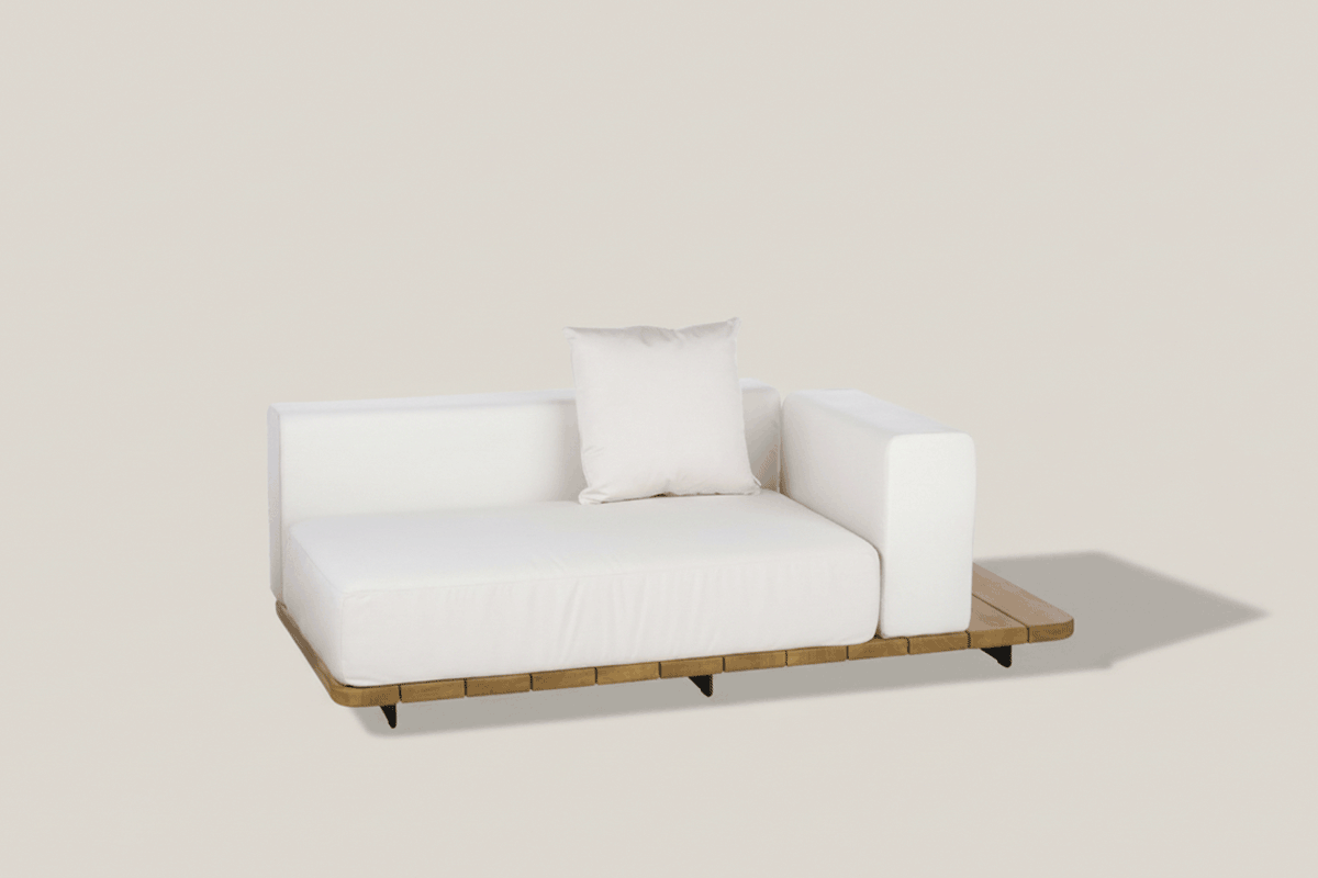 PAL BASE 184X92 CM &  ASIENTO DOBLE & RESPALDO DOBLE &  BRAZO IZQUIERDO A LA DERECHA