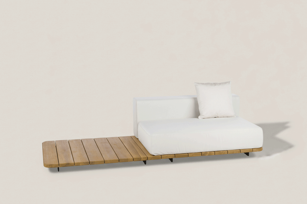 PAL BASE 246X92 CM & ASIENTO DOBLE &  RESPALDO DOBLE IZQUIERDO