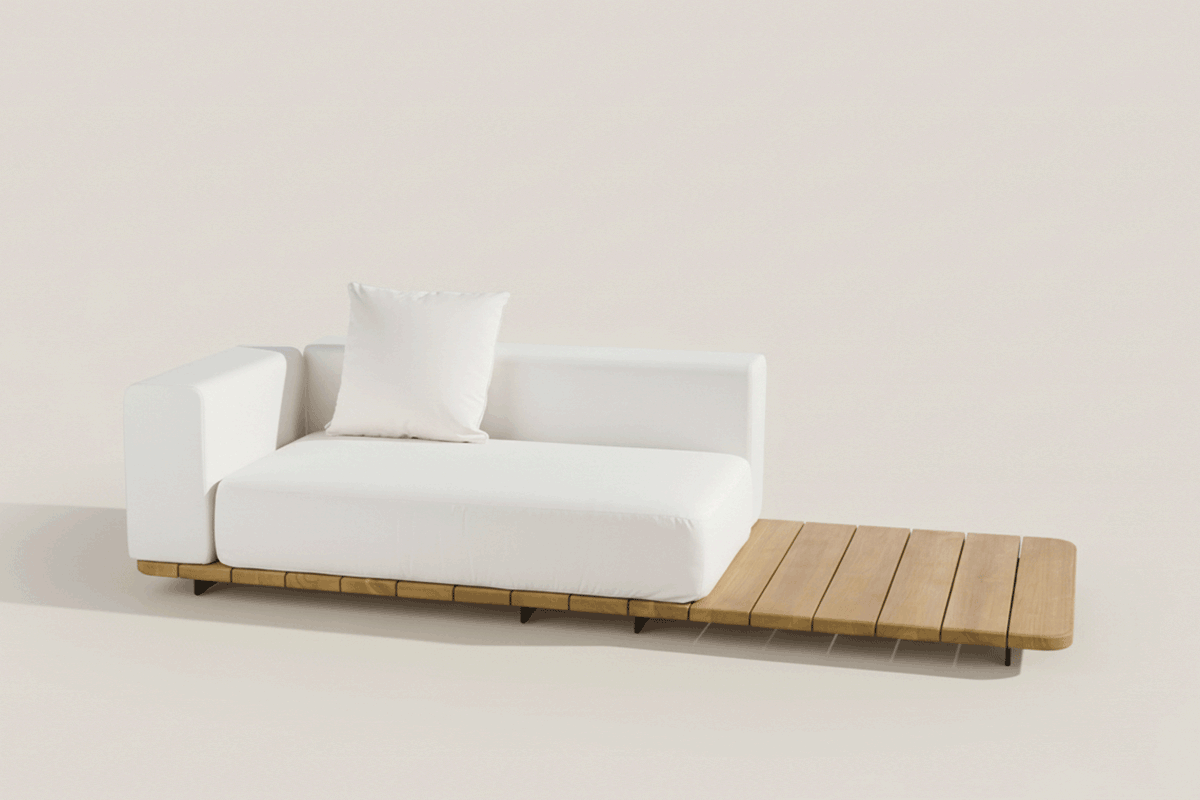 PAL BASE 246X92CM & ASIENTO DOBLE & RESPALDO DOBLE &  BRAZO DERECHO
