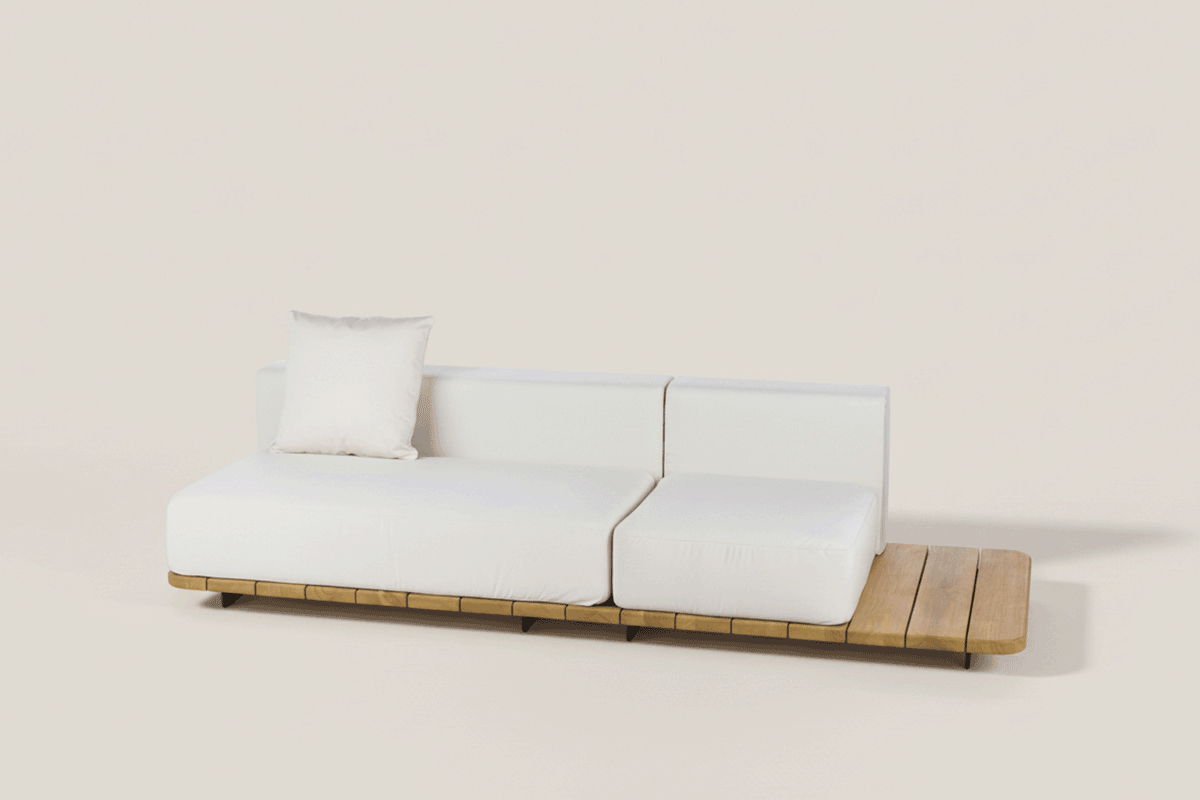 PAL BASE 246X92 CM & ASIENTO & RESPALDO DOBLE & ASIENTO & RESPALDO SINGLE DERECHO