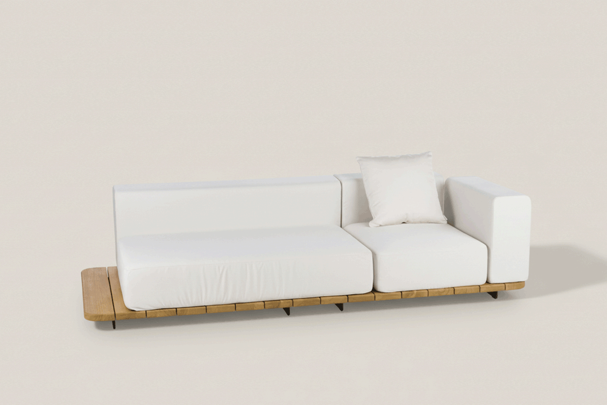 PAL BASE 246X92 CM &  ASIENTO & RESPALDO DOBLE &  ASIENTO & RESPALDO SINGLE & BRAZO IZQUIERDO