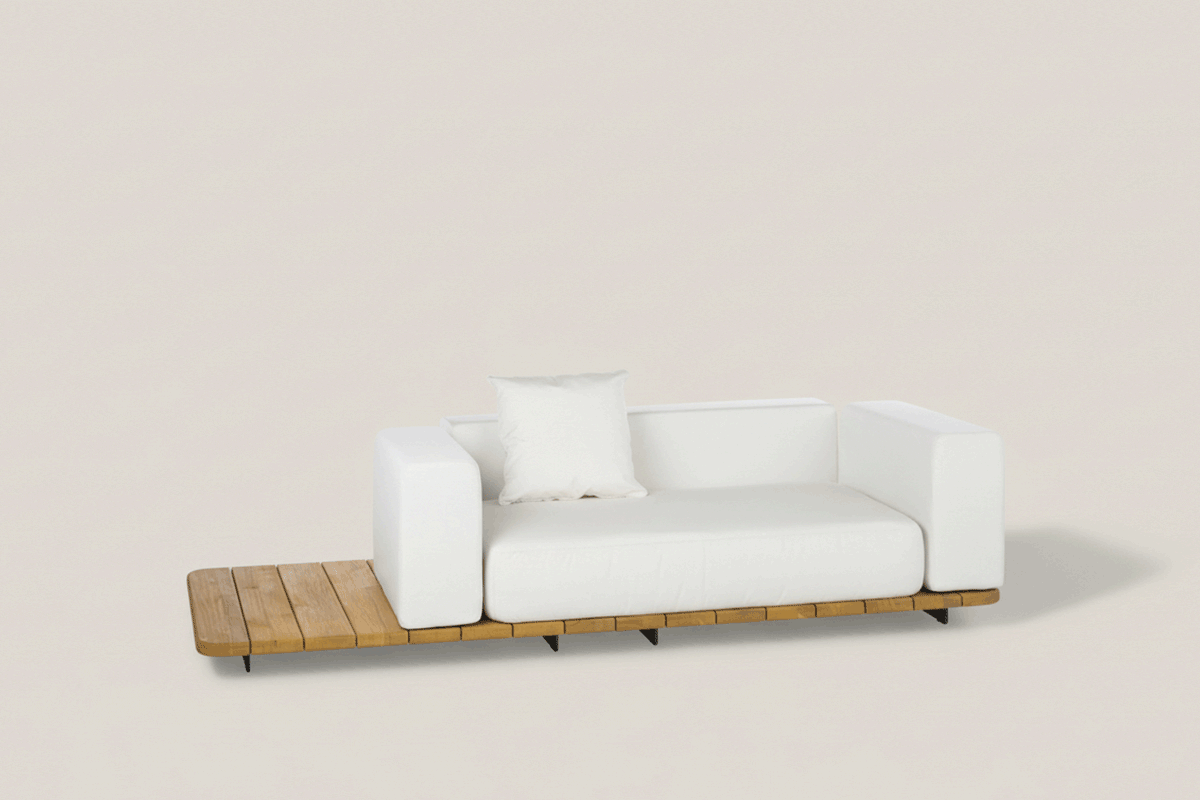 PAL BASE 246X92 CM & SOFÁ 2 COMPLETO IZQUIERDA
