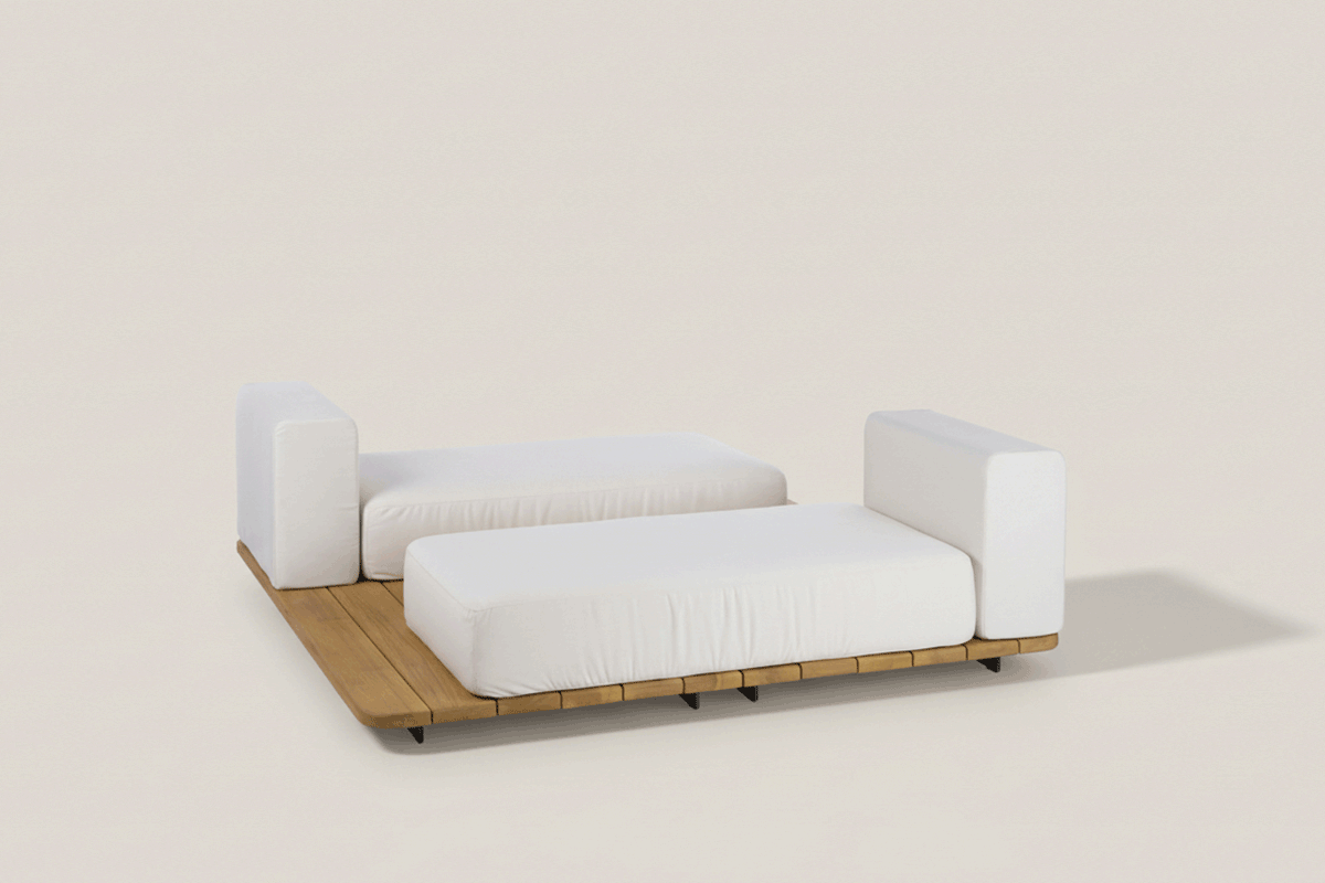 PAL BASE 185x185 CM & 2 ASIENTO DOBLE & 2 VIS A VIS RESPALDO SINGLE