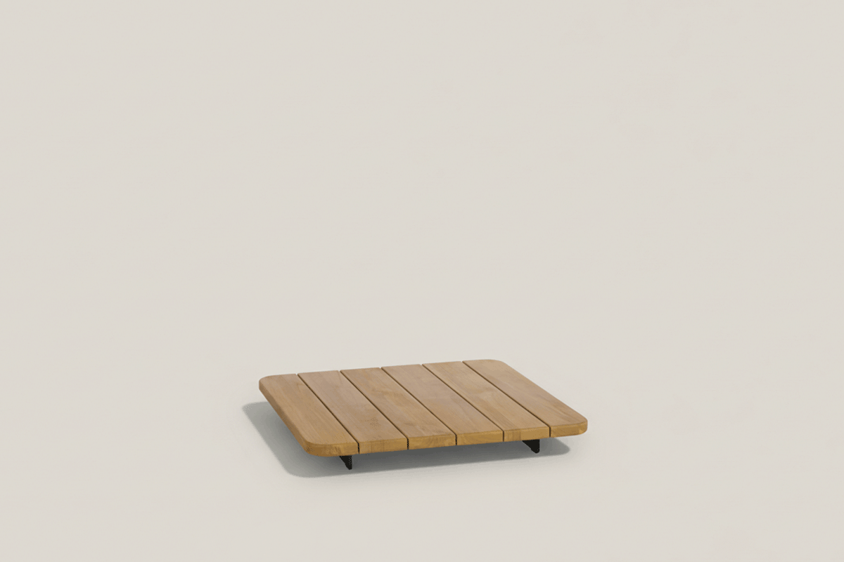 PAL MESA CUADRADA TAPA TECA 92X92 CM