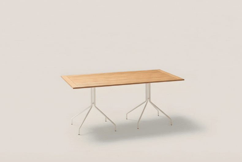 WEAVE DOUBLE LEG DINING TABLE