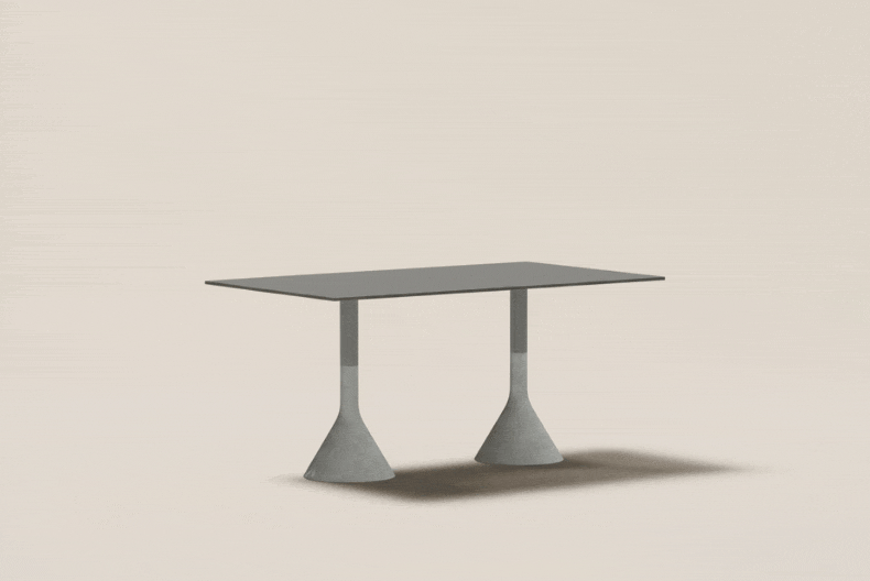 NECK MESA COMEDOR DOBLE PIE