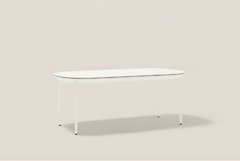 AMBA RECTANGULAR LOW DINING TABLE