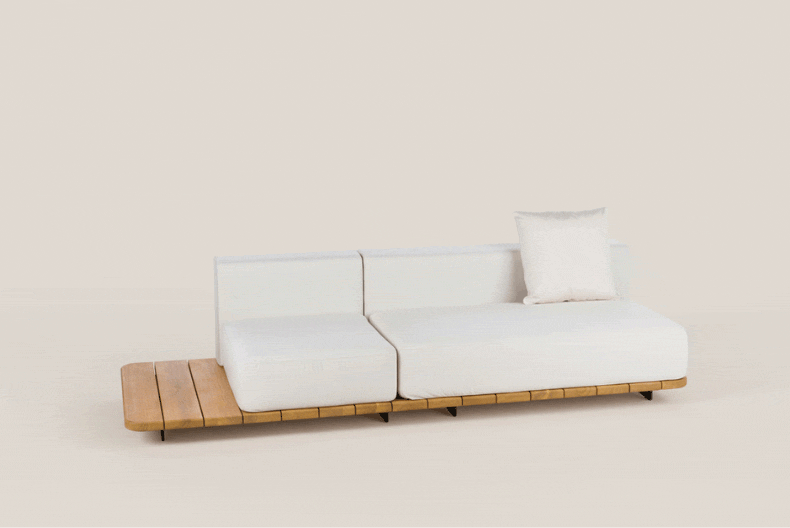 PAL BASE 246X92 CM & ASIENTO & RESPALDO DOBLE & ASIENTO & RESPALDO SINGLE IZQUIERDO